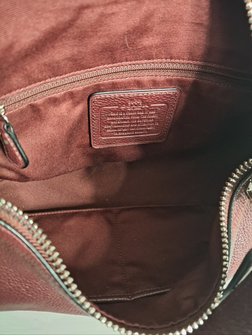 Coach Harley East West Hobo Bag 38250 Oxblood EUC - Picture 5 of 7